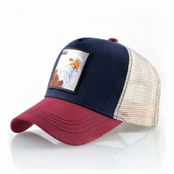 Embroidery Baseball Caps Men Eagle Snapback Hats For Women Fashion USA Hip Hop Bones Breathable Mesh Streetwear Trucker Cap