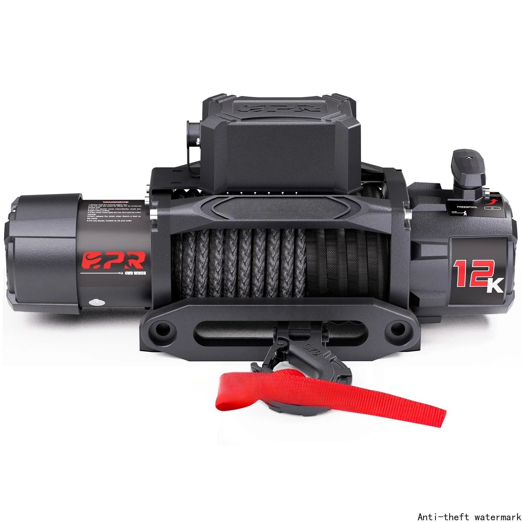 2025 Hot Selling Items -High Quality 12000 LBS Winch Electric 12v Synthetic Rope Recovery Offroad Electric Winch For SUV Car 4x4