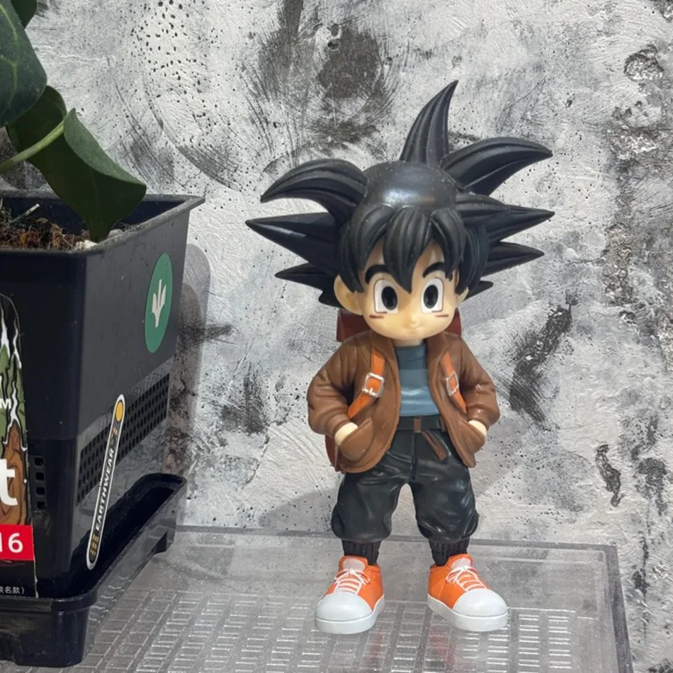 Anime zeno figura dragon ball super estatueta modo bonito figura estátua dbz modelo pvc brinquedos colecionáveis ornamento presentes brinquedos