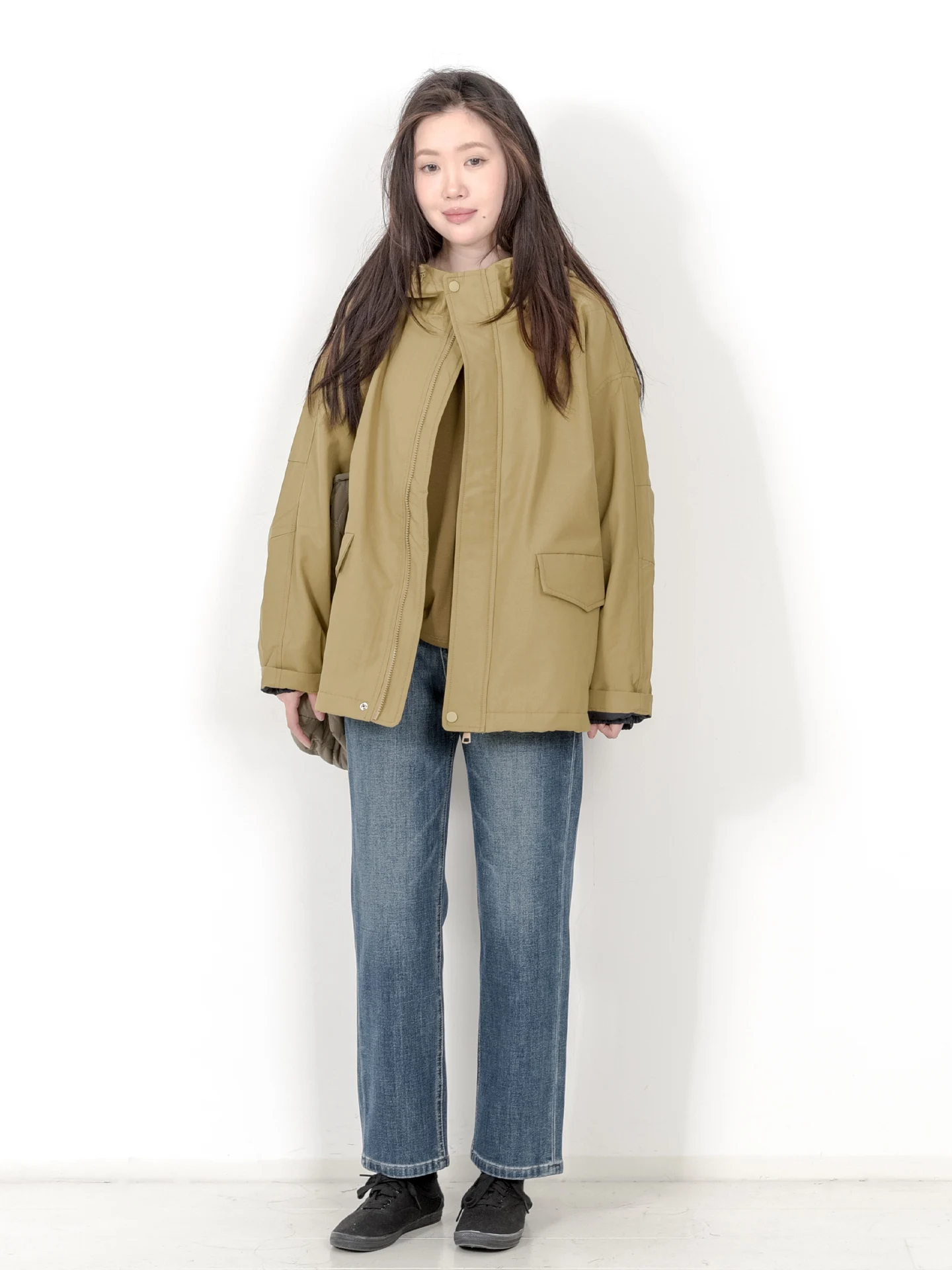 

Зимняя свободная цветная рабочая одежда с капюшоном для колледжа, хлопковый женский топ средней длины, милый повседневный онлайн-эксклюзивный топ