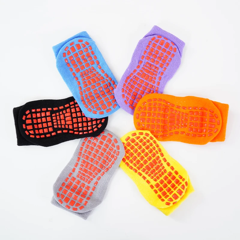 Kids Adults Anti-Slip Socks Parent-Child Trampoline Sock Cotton Socks Elasticity Sports Boys Girls Outside Children Socks