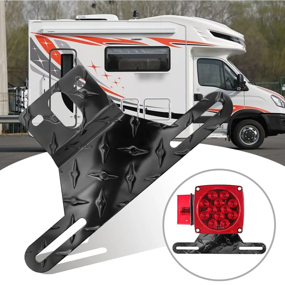 American Black Aluminum License Plate Holder Aluminum Trailer Light License Plate Holder