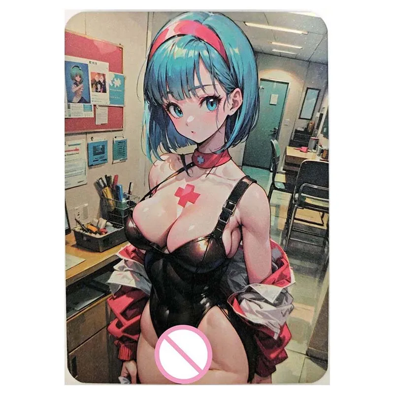 Anime Dea Storia Rare Formato A6 Lamina di Rifrazione Nami Yamato Bulma Ayanami Rei Giocattoli per ragazzi Carte Da Collezione Regalo Di Compleanno
