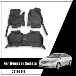 Trunk Carpets Car Floor Mats For Hyundai Sonata YF 2011 2012 2013 2014 Auto Interior Accessories Parts Foot Pads Pedals Product