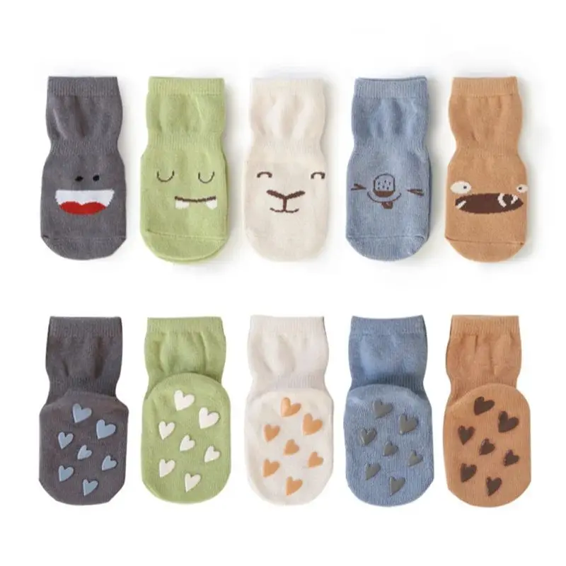 

Newborn Baby Anti-Slip Cartoon Socks For Girls and Boys Accessories Toddler Cute Cartoon Floor Stockings