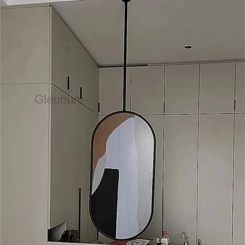 Vintage Decorative Mirror Radiating Mirror Metal Distressed Style Artistic Decoration Wall Focal Espelho Para Banheiro Home