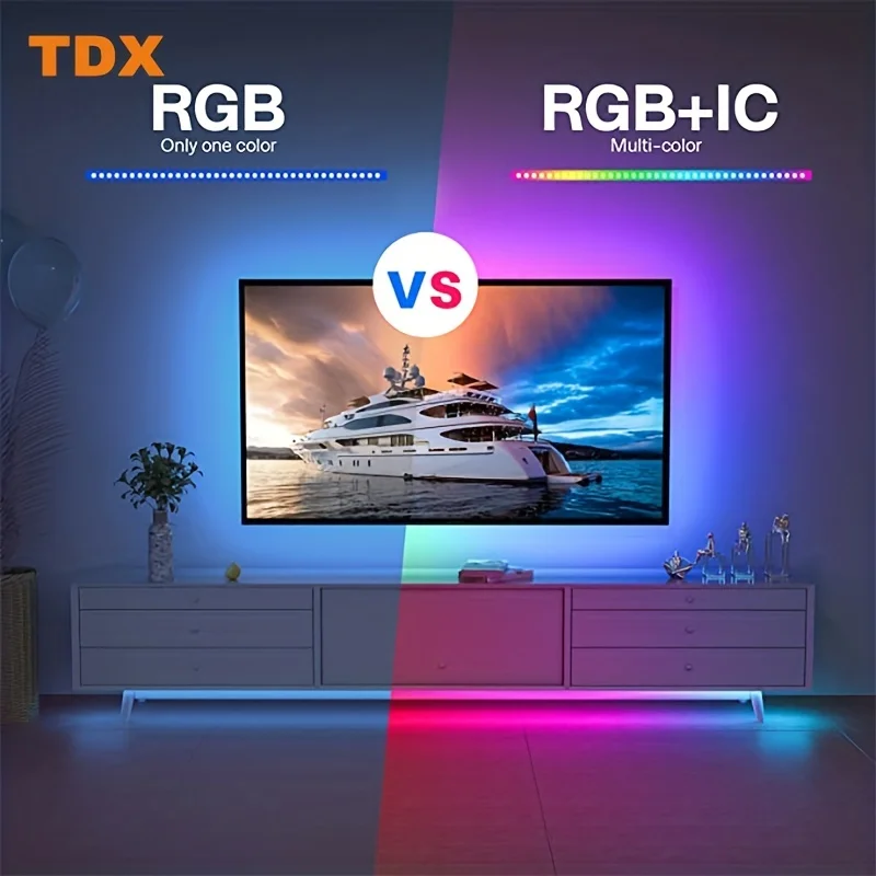 RGB 5050 LED Strip Light Remote App Control TV Led Backlight Flexible Ribbon Tape USB 5V Led Light for PC Gaming Room Decoration