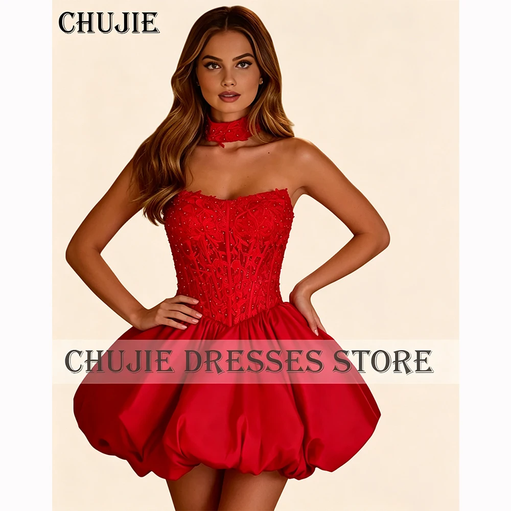 Red Appliques Mini Princess Birthday Gowns A Line Homecoming Dresses Cocktail Dresses For Women vestidos graduación Customized
