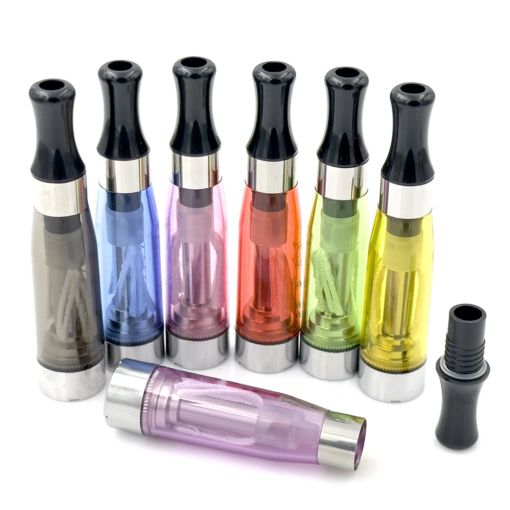 10PCS CE4 Clearomizer Atomizer 1.6 ML Long Wick Tank for 510 Thread Ugo T EGO T Evod Vape Battery