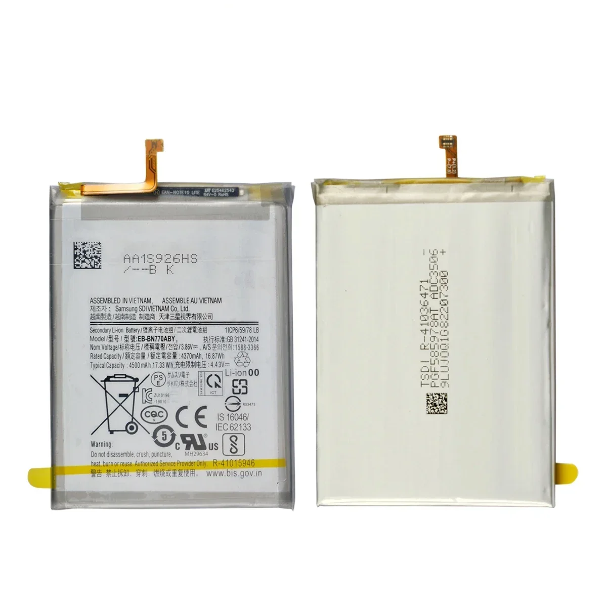 Brand New EB-BN770ABY 4500mAh High Quality Replacement  Battery For Samsung Galaxy Note10 Lite Note 10 Lite