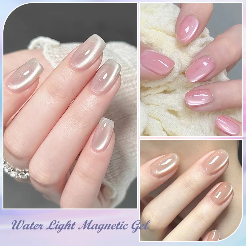 MEET ACROSS 7ml Porcellana Bianco Smalto gel per occhi di gatto Glitter olografici Effetto galattico magnetico Smalto per unghie Soak Off Gel UV