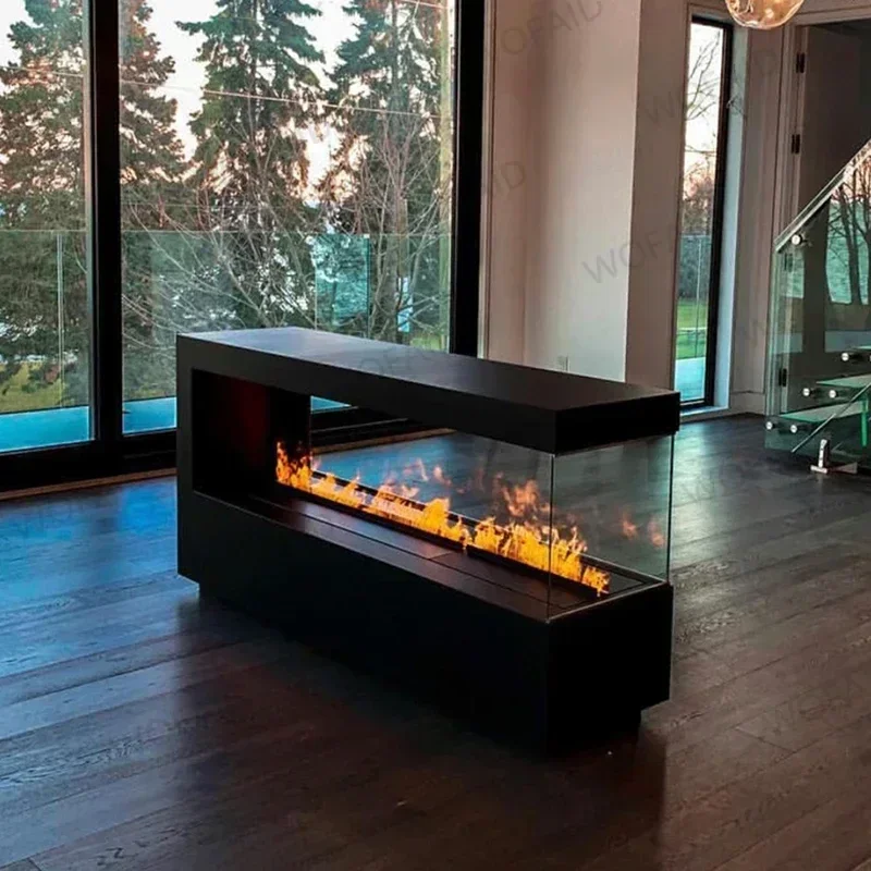 

Customizable Embedded Simulated Flame Fireplaces Ultra-thin Home TV Stand Humidifier