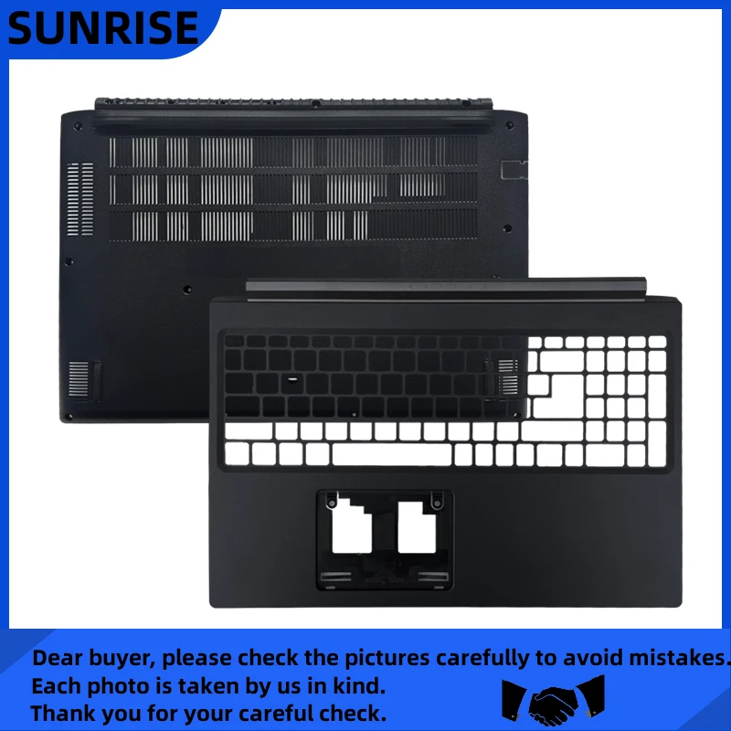 Sg+ For Acer Aspire 7 A715-74 A715-74G N19C5 Back Cover Palmrest Bezel Bottom New