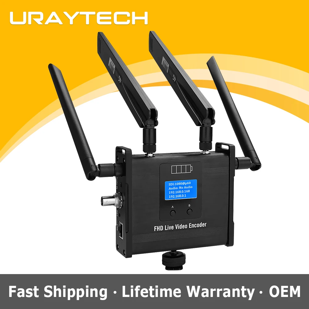 4G Wireless SD HD 3G SDI Video Streaming Encoder يدعم SRT RTSP RTMPS، SDI إلى IP محول للبث المباشر يوتيوب فيسبوك