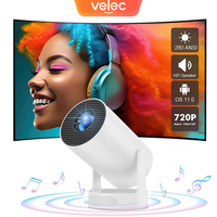 Velec Projector 280ANSI 4K Android 11 Wifi6 Outdoor Portable Mini Projetor H713 BT5.0 1080P 1280 720P Cinema Home Projetor