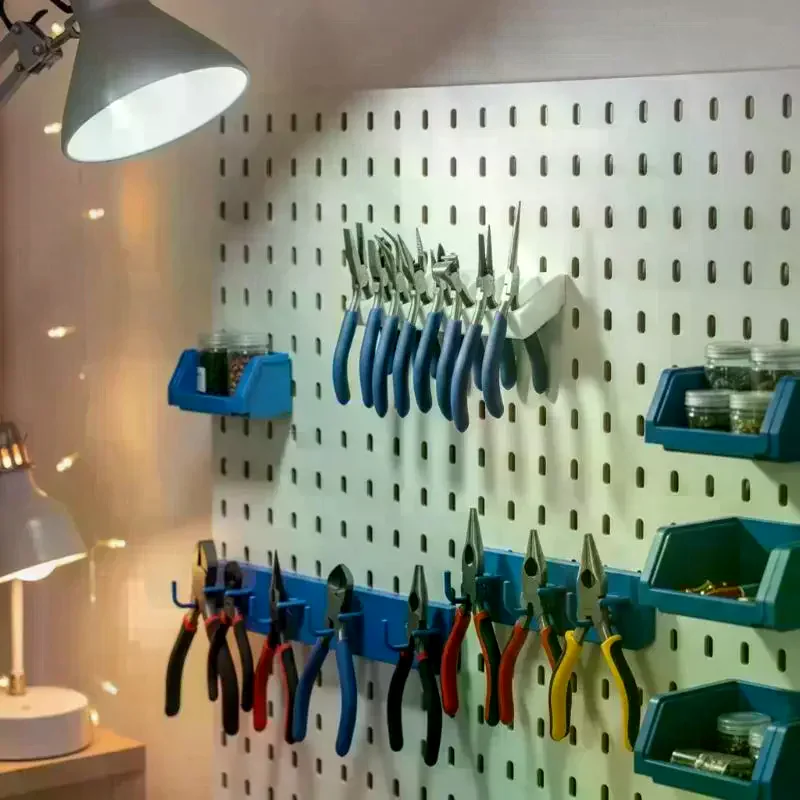 3D Printed Wall-Mounted Pegboard Pliers Holder Organizer, Household Tool Storage Rack, Easy Storage For 8 Pliers Or Other Tools