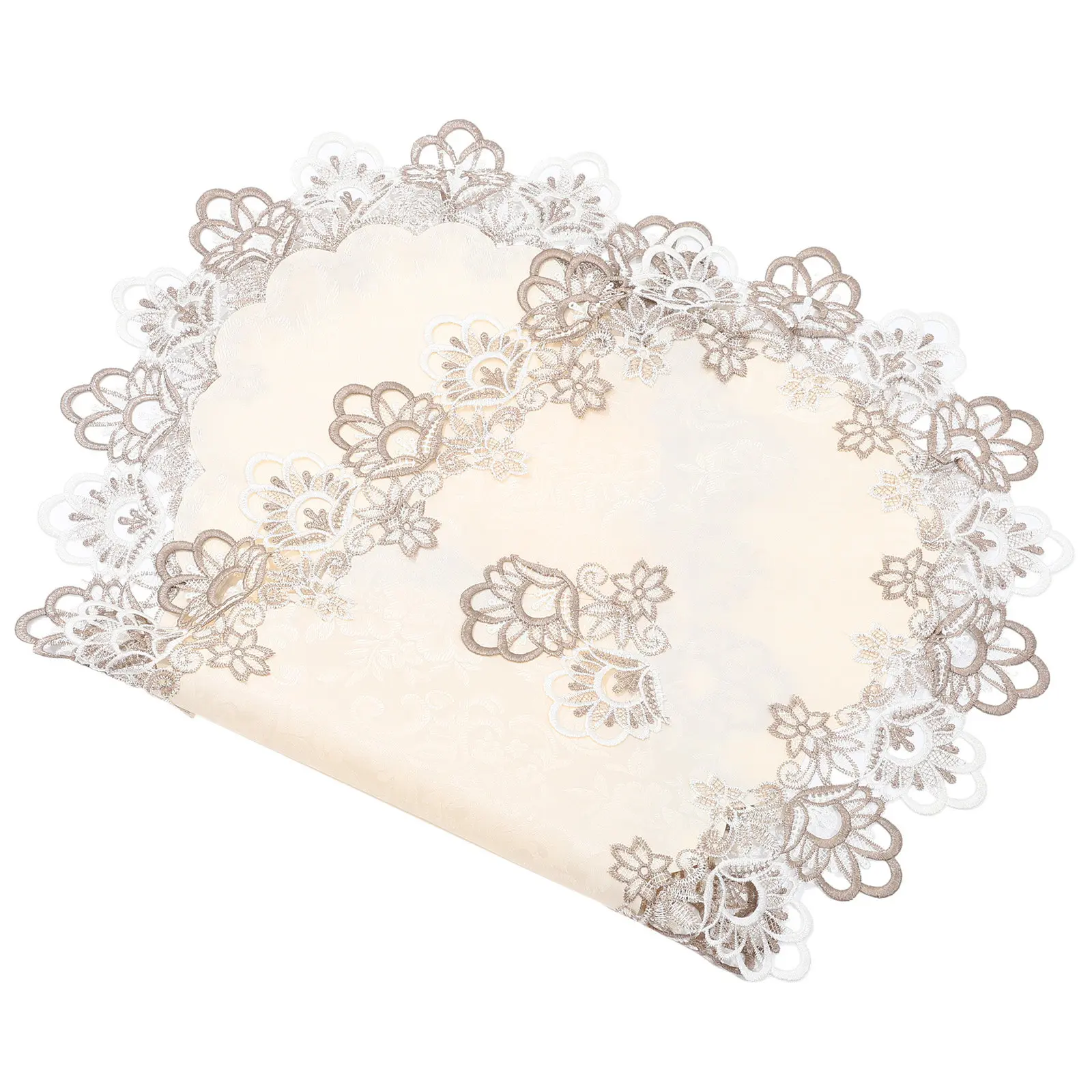 Elegant Oval Water Soluble Lace Tablecloth Decorative Table Cover for Wedding Dining Room Party Hotel Table Cloth
