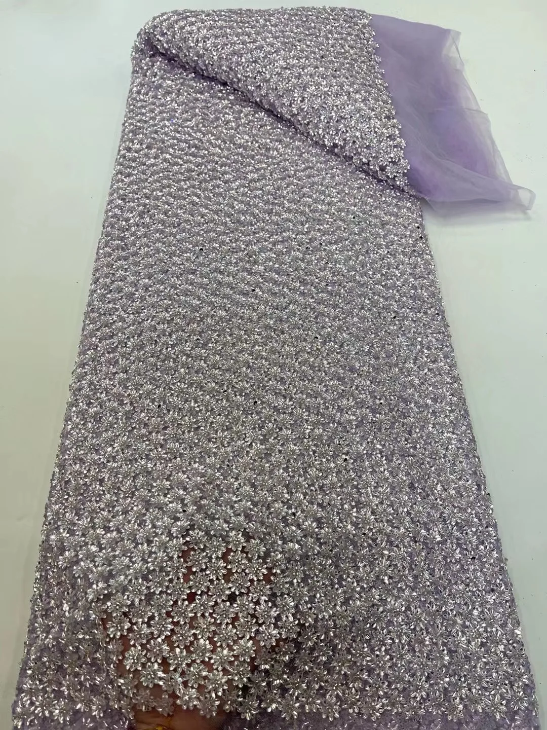 Rede de tule francês renda com miçangas e lantejoulas africano nigeriano material de renda pérola para costura festa de casamento tecidos de renda costura