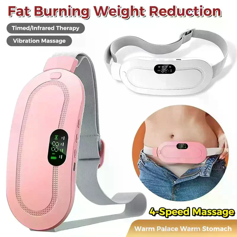 Smart Electric Heating Waist Massage Belt Menstrual Period Heating Pad Warm Massage Pain Relief Belt For Women