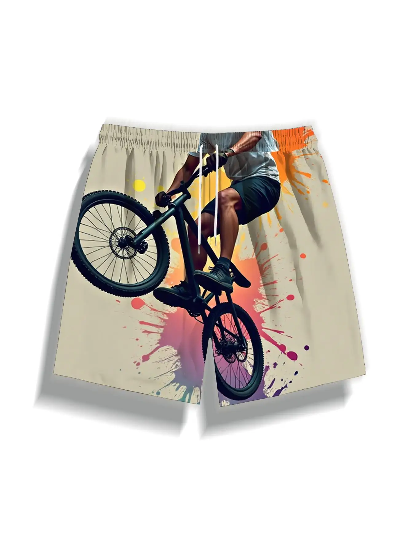1pcs Men's Short swim trunks2026 Summer 3D Printed Short sleeve Breathable Quick drying Polyester Men's clothes running