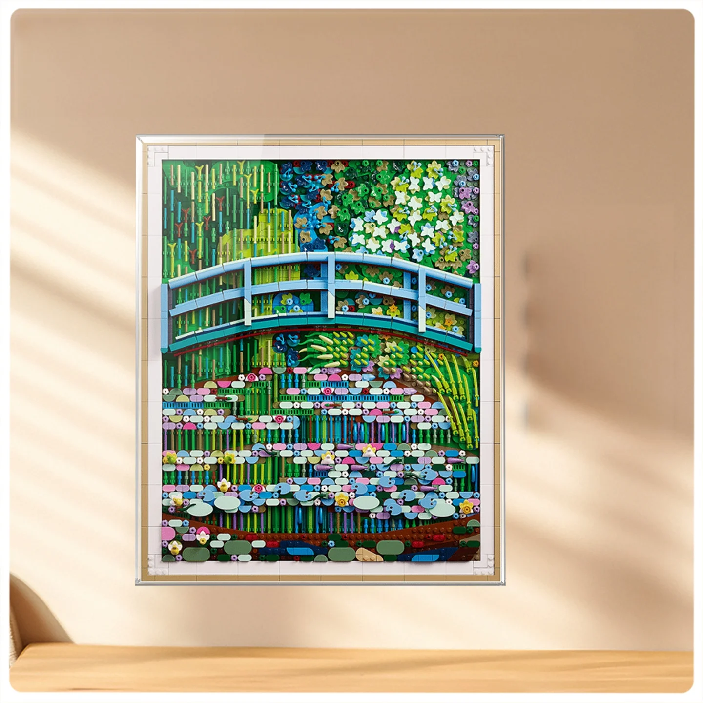 

Applicable to the Lego 31220 Monet Water Lilies Pond Bridge Display Frame Acrylic Integrated Display Box(Excluding Lego sets)
