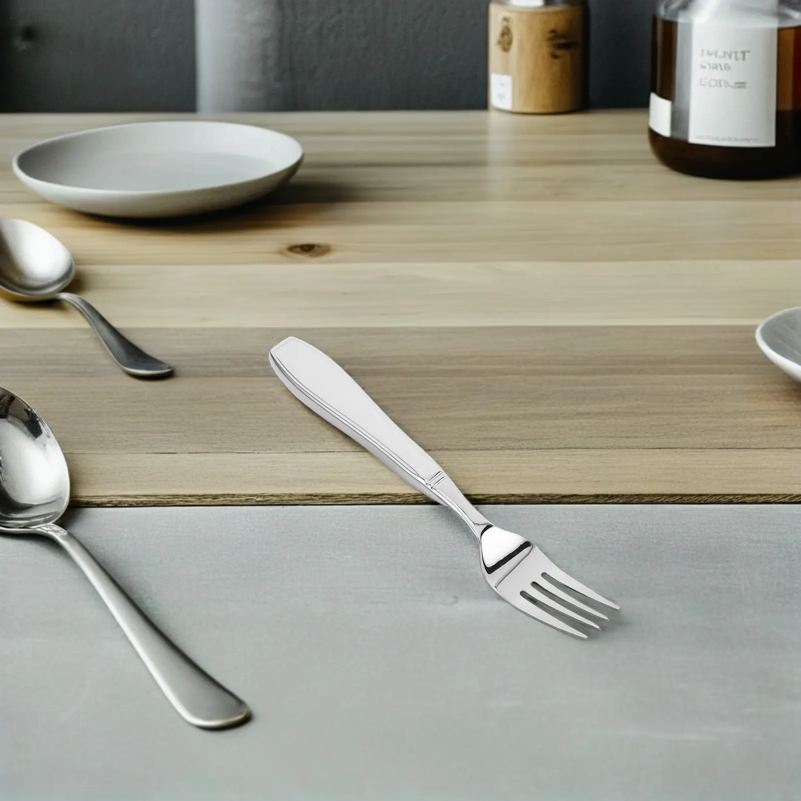 

Weighted Adaptive Fork Stainless Steel Self-Feeding Tableware for Disabled Elderly Seniors Patients Tremor Control Utensils