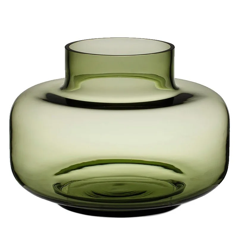 

Glass round, large vase Nordic, simple creative ornament, water-raised flower arrangement decoration