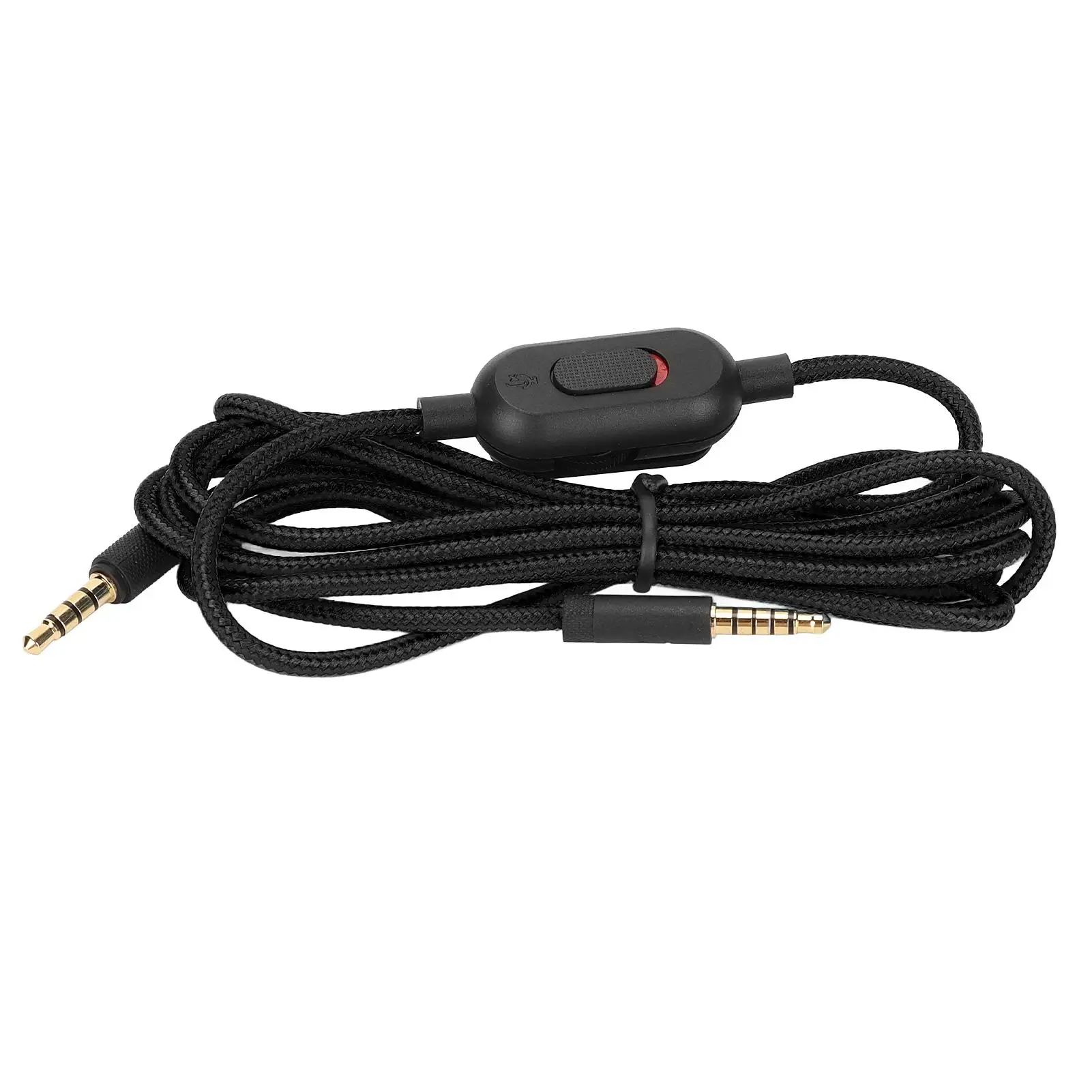 Volume Control Earphone Cord for g Pro X for g 433 for g 233 - Woven Sound Cable with Mute Switch