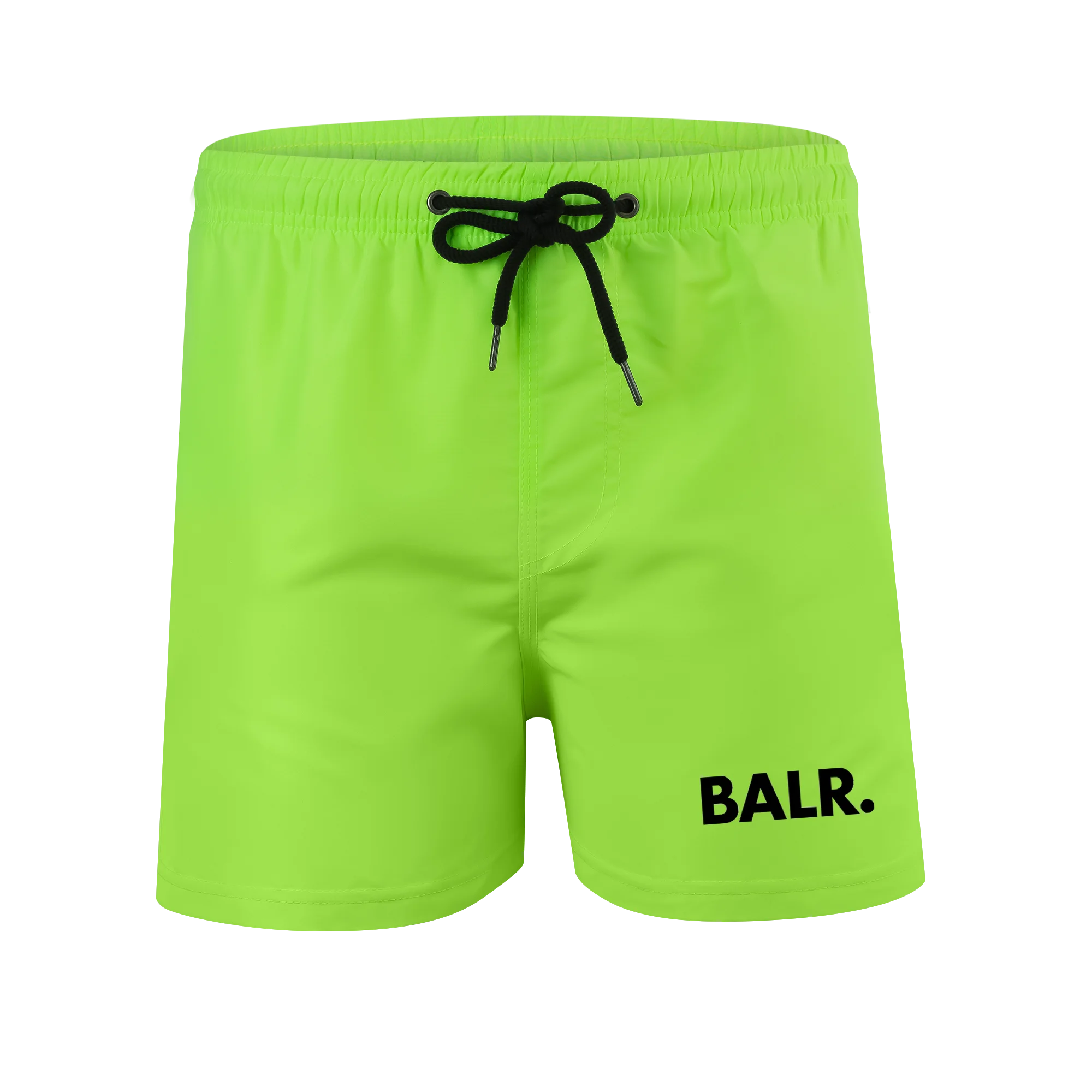 2024 BALR Men\'s Swim Trunks Beach Shorts Drawstring with Mesh Lining Elastic Waist Plain Breathable Soft Casual Daily Streetwear