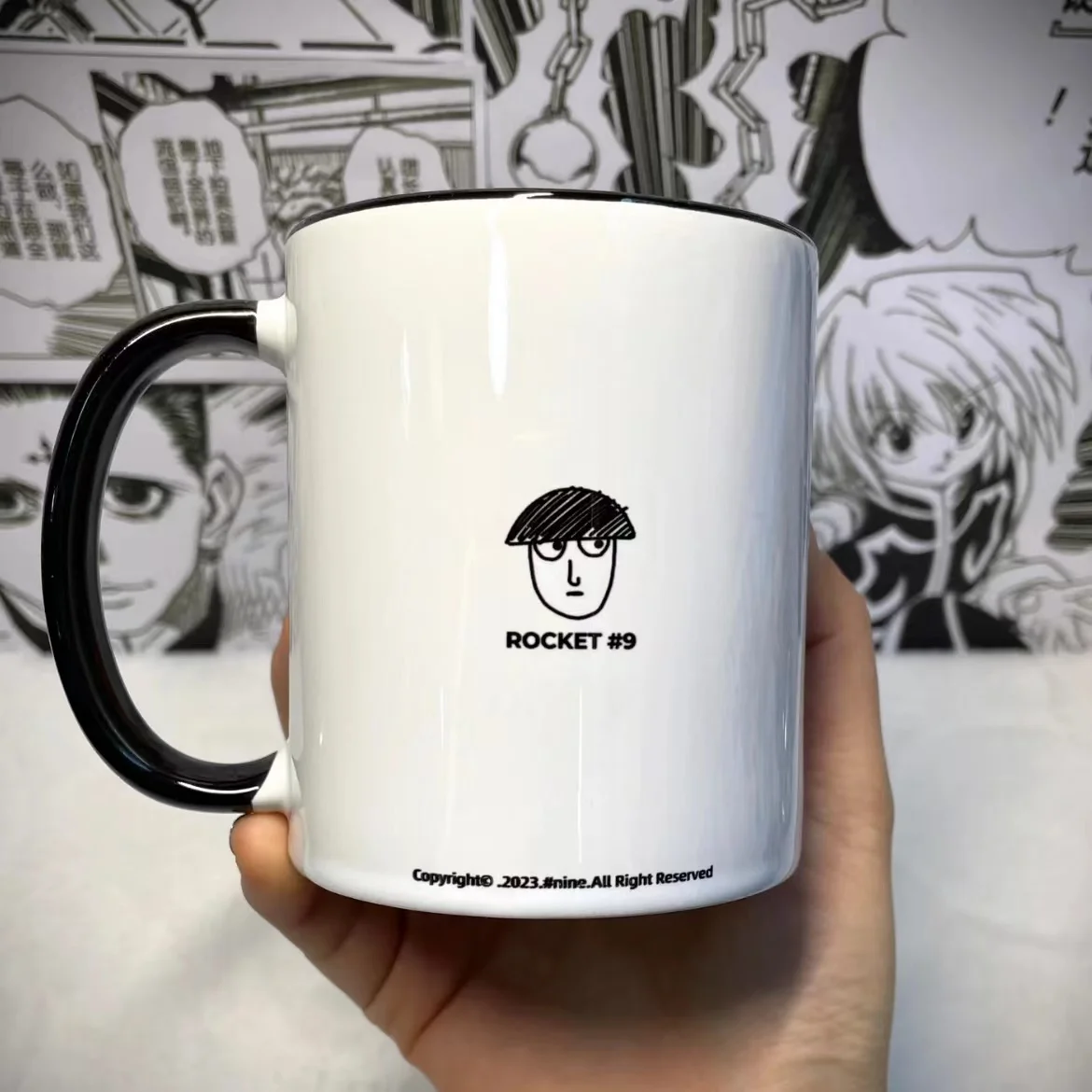 MOB Mug 350ml Milk Mug Cup Mob Psycho 100 Anime Peripheral Cartoon Water Glass Adults Kids Drinking Cup Brush Pot Decor Gifts