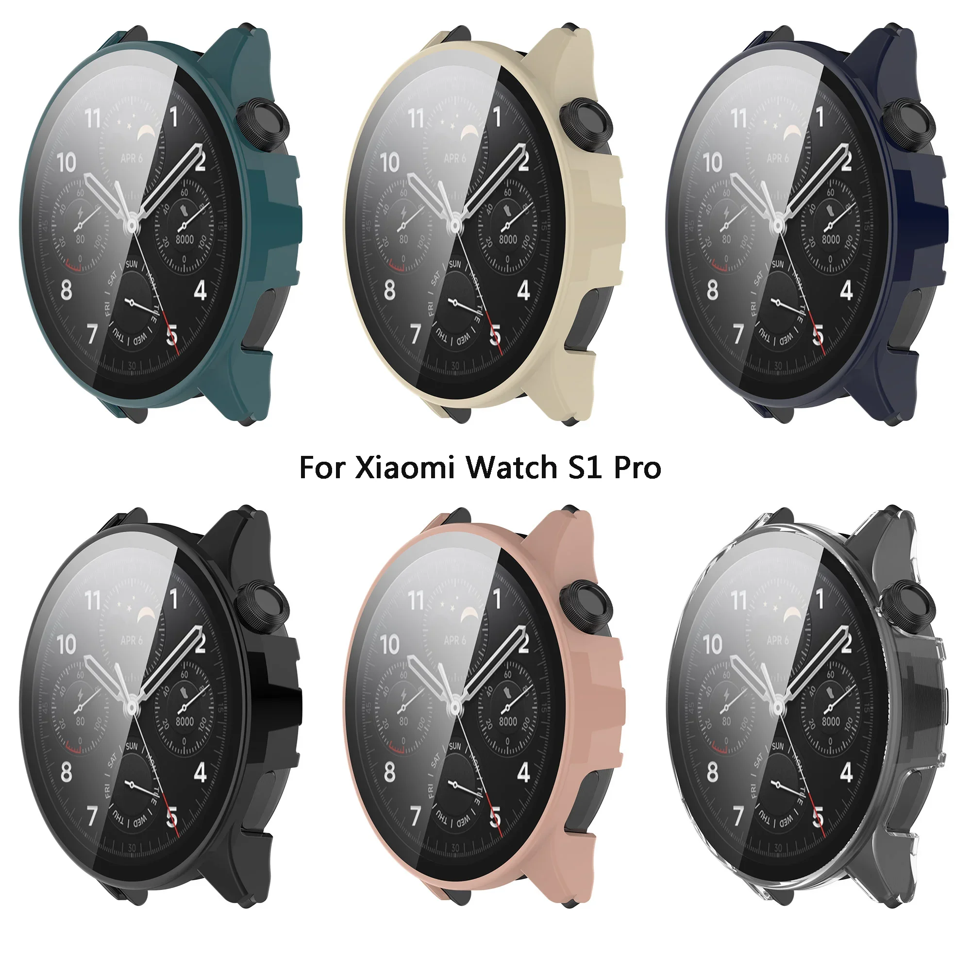 Screen Glass Protector Case For Xiaomi watch S1 Pro Smartwatch PC Hard Edge Protective Cover Xiaomi S1 Pro Bumper Accessories