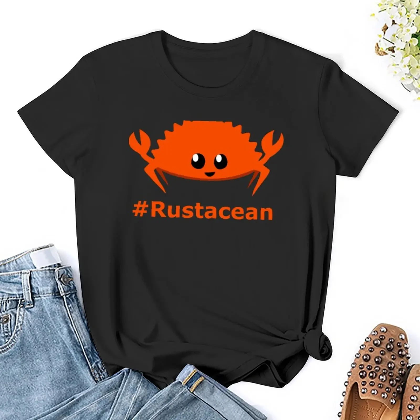 Roest Taal Lang Onofficiële Mascotte-Ferris De Krab Rustacean Klassiek T-Shirt Dierenprint Shirt Voor Meisjes Dames T-Shirts