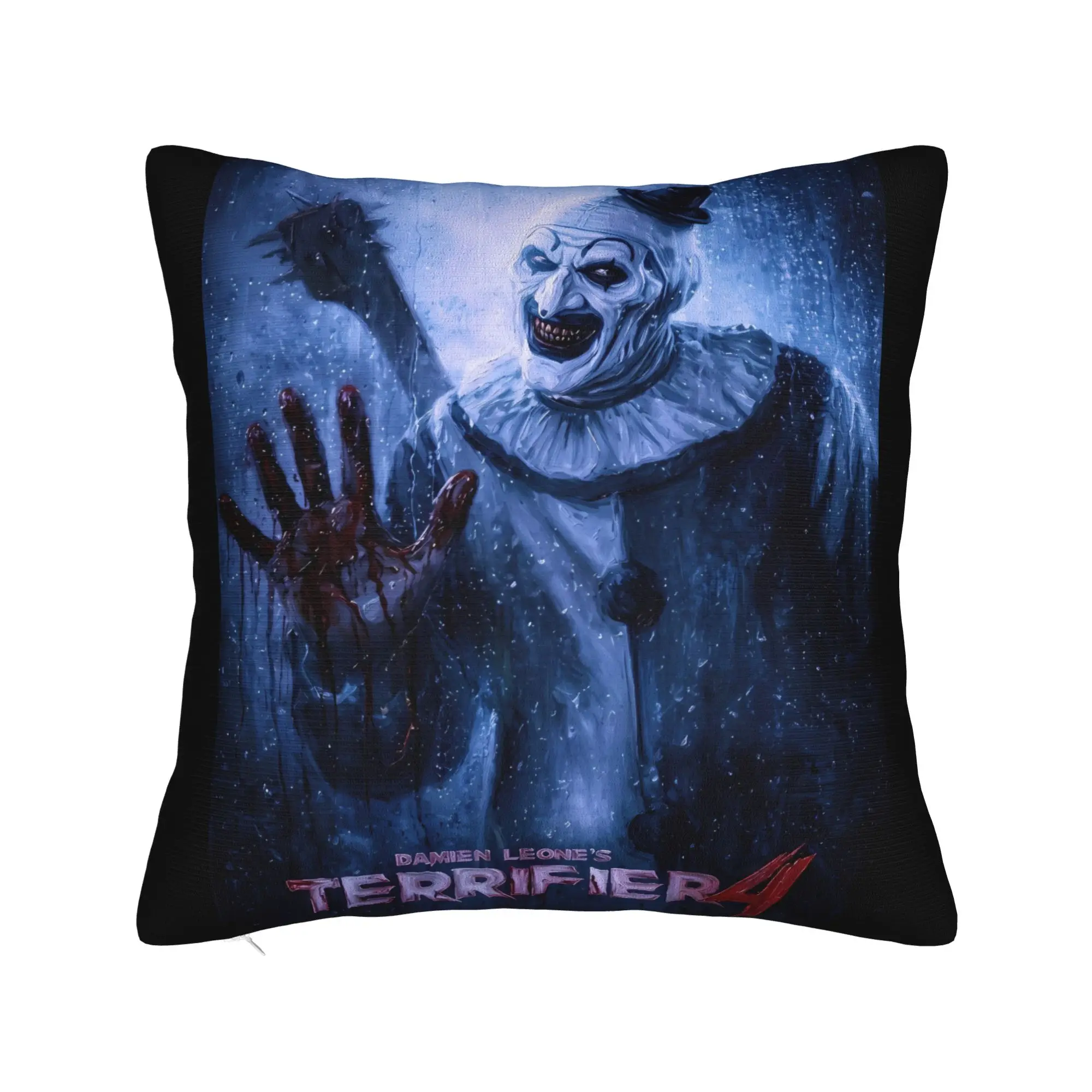Terrifier Movie Pillow Case  Comfy Pillow Cover Cute Funny Cushion Cover For Couch Sofa Bedroom