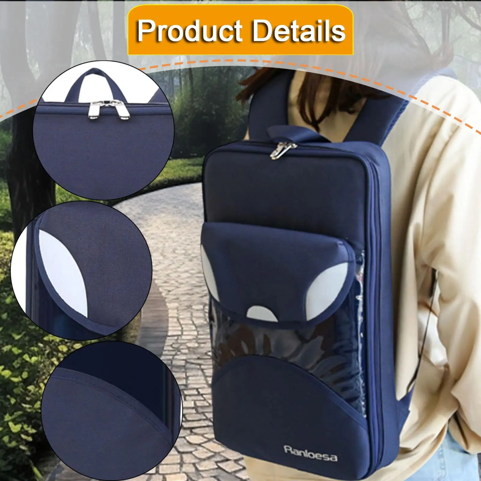 Drumstick Bag Drumstick Carry Case Large Capacity Thickened Portable with Shoulder Strap Holder Backpack Gift for Drummers