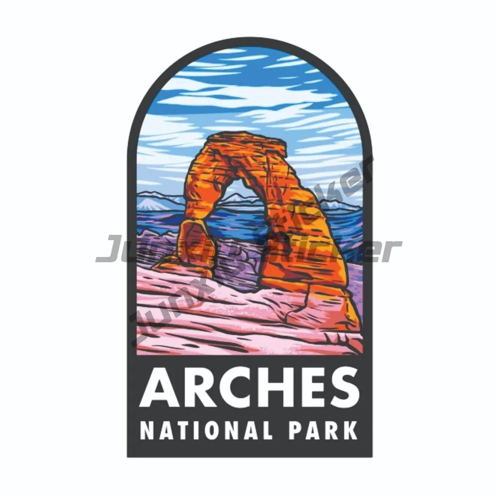 

Arches National Park Sticker Utah National Park Decal / Sticker Scratch-proof Decals Camper Rv Van Suv Decals Camping