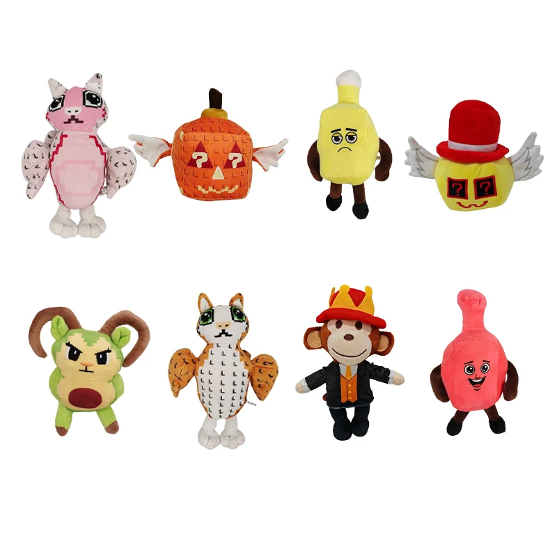 Strange Cartoon Creature Plush Doll Multi Styles Weird Monster Stuffed Figure Toy Collectible Desktop Decor Gift for All Ages