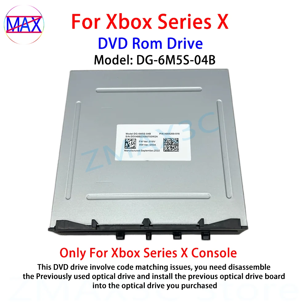 

Original DG-6M5S-04B DVD Rom Drive Replacement For Xbox Series X Console Optical DVD Laser Lens Drive For XSX DVD Disk Drive