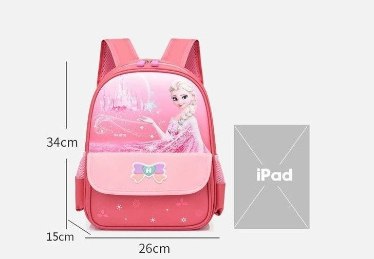 Disney-mochila con diseño de animales de frozen para niños, bolsa con patrón de figuras, mochila escolar de guardería, regalo