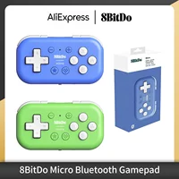 8Bitdo Micro Bluetooth Gamepad Mini controlador de juego de bolsillo para Switch, Android y Raspberry Pi, admite modo de teclado