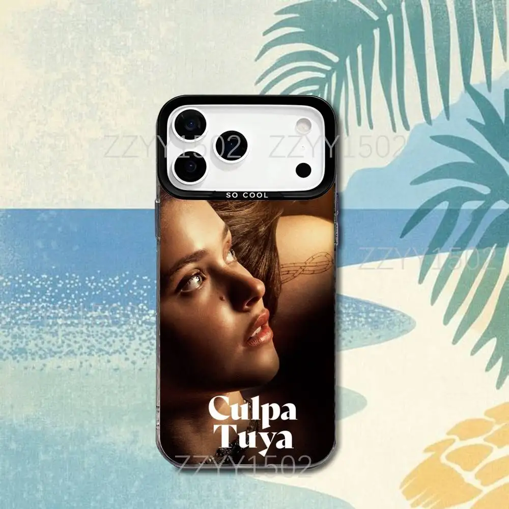 حافظة هاتف Culpa Tuya MIA 20 60 لهاتف iPhone 17,16,15,14,13,12,X,8,Pro,Max,Plus,SE4,Air, Mini HD أسود IMD غير لامع #6