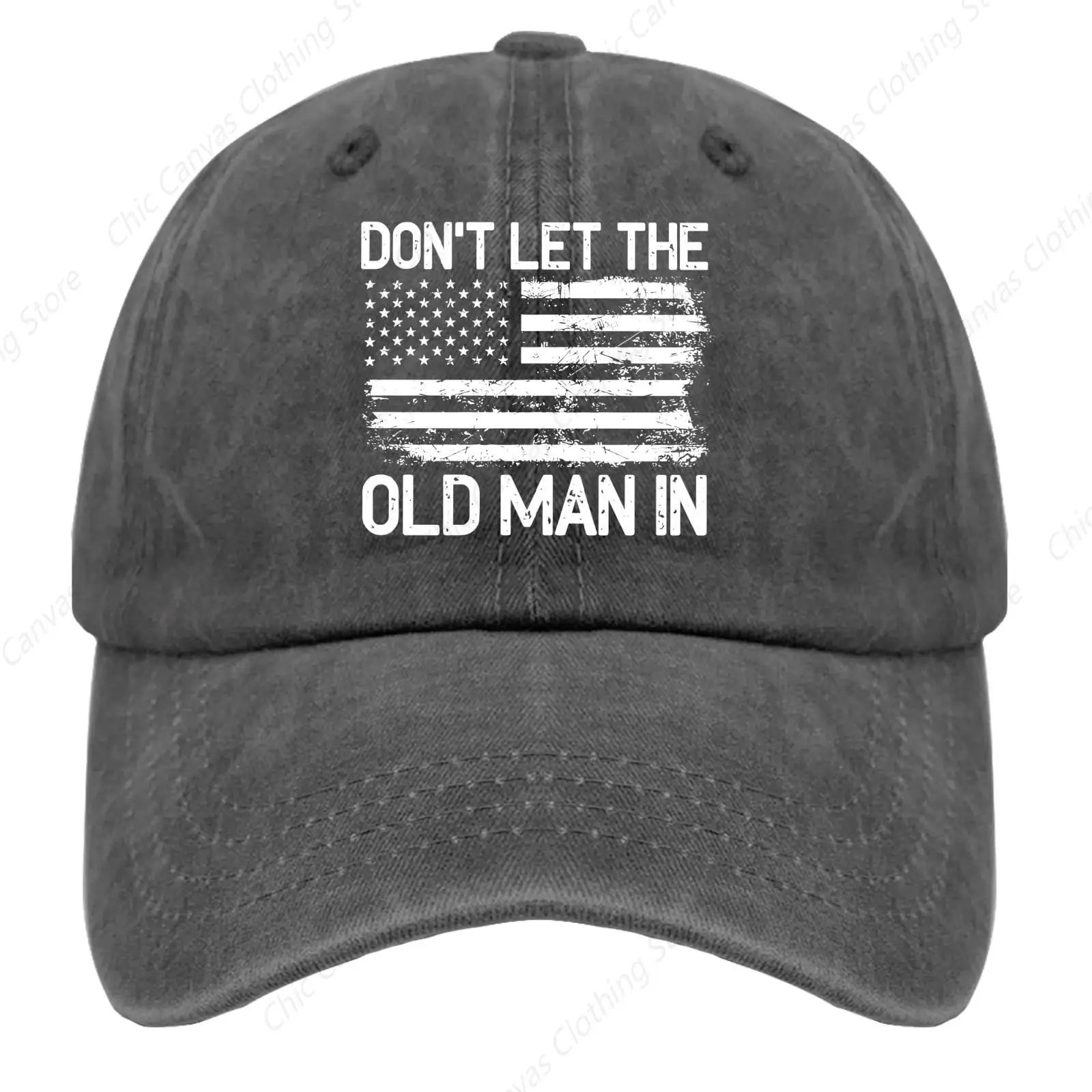 

Don't Let The Old Man In Baseball Cap Pure Cotton Cap Men Women Baseball Cap Breathable Hat Outdoor Sports Cap Fishing Sun Hat