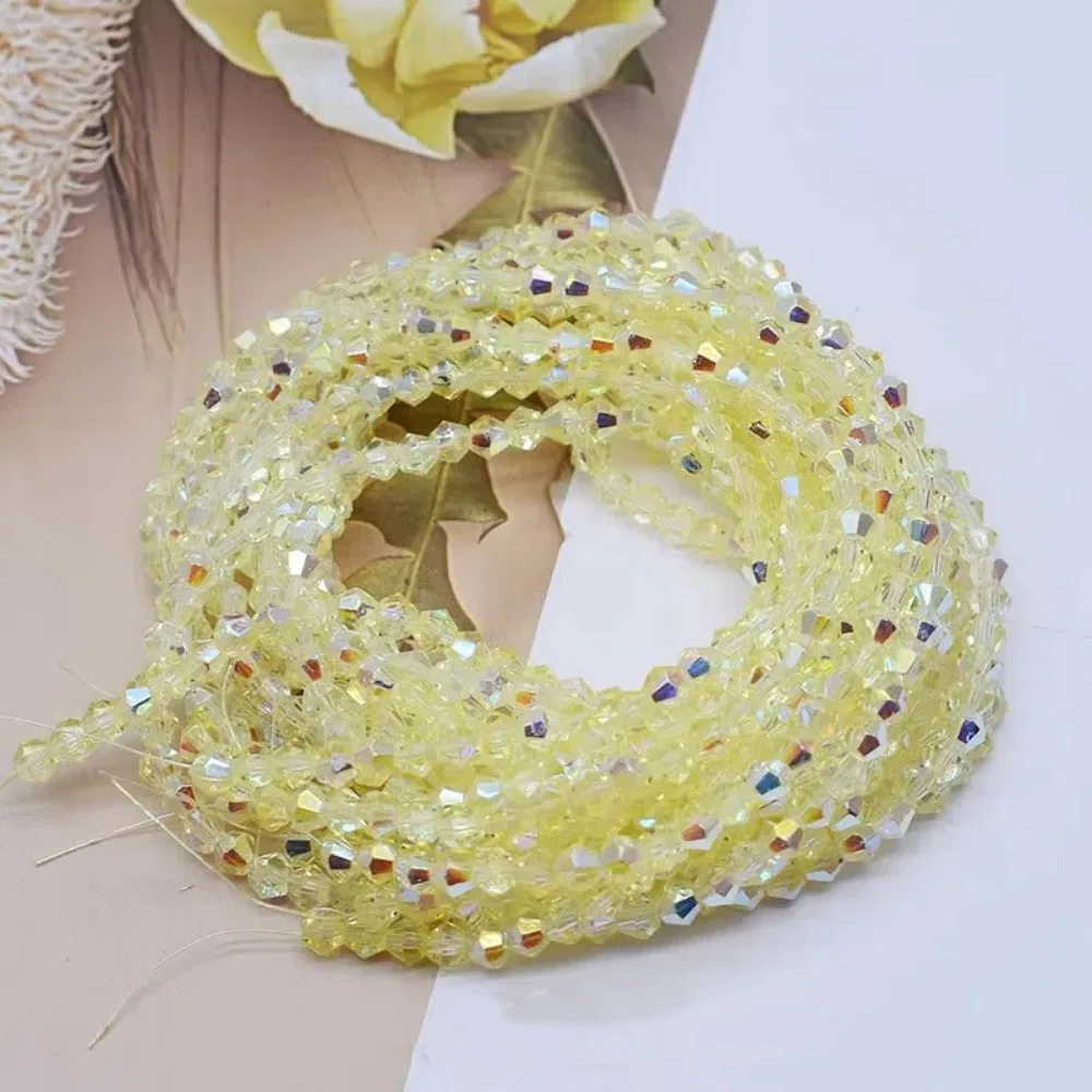 10 шт., 4 мм, двухконусные хрустальные бусины, стеклянные DIY свободные бусины-разделители, австрийские граненые красочные хрустальные бусины, браслеты, принадлежности для сережек