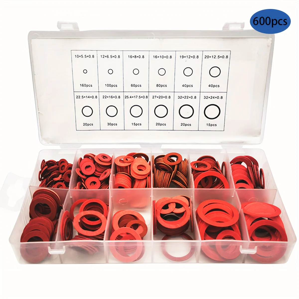 600PC Gasket, Red Steel Paper Flat Gasket, Red Cardboard Gasket, Red Spacer, Flat Sealing Gasket
