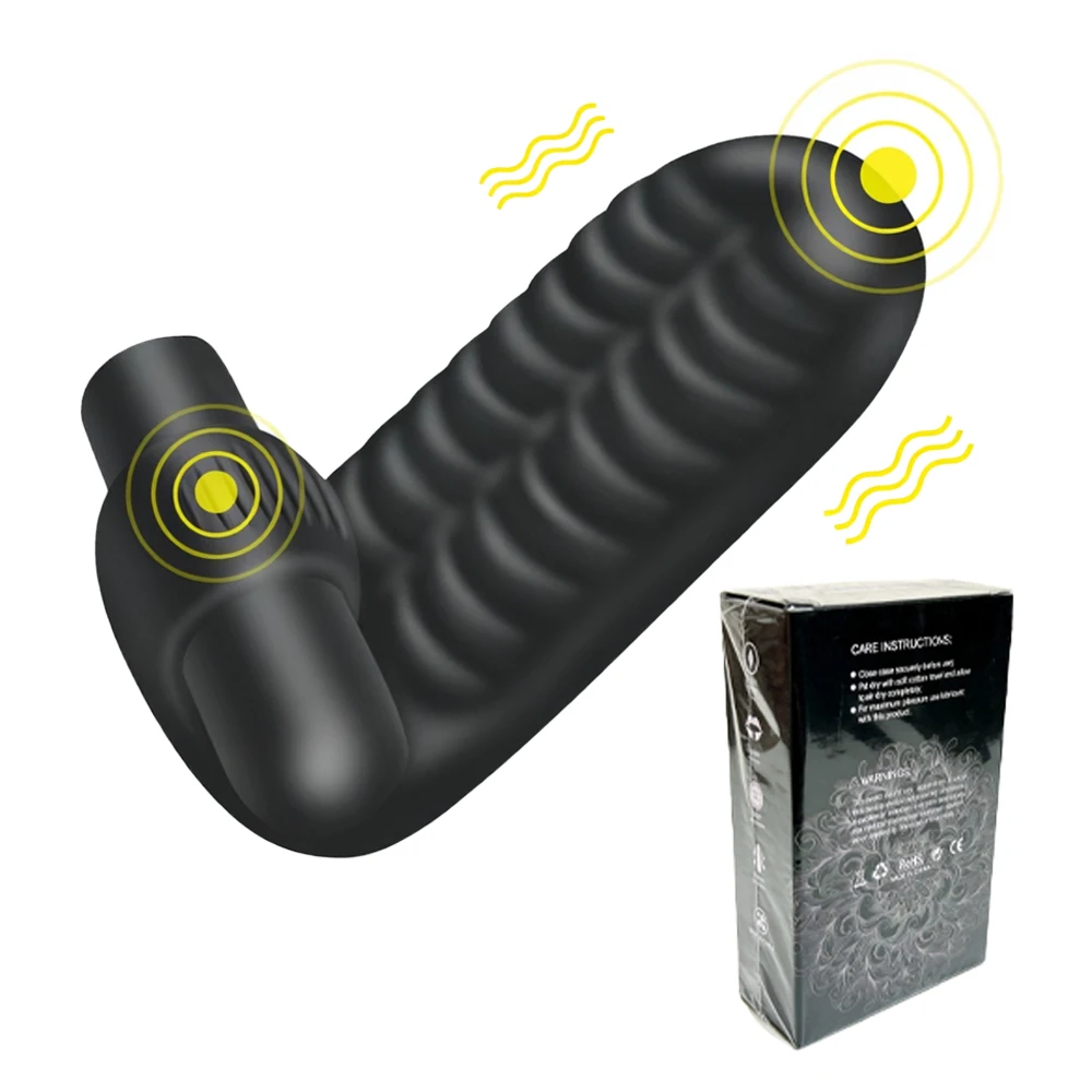 Sex Toys Finger Sleeve Vibrator G Spot Massage Clit Stimulate Female Masturbator Adult Products