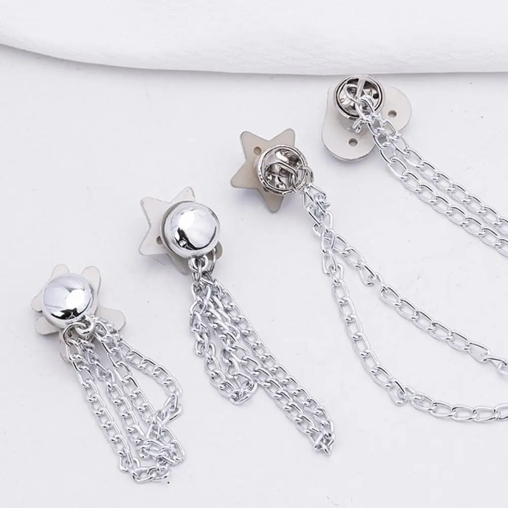 

Sleeve Magnetic Clip Clothes Magnetic Clip Magnetic Clothing Clips with Chain Multi-function Metal Clothes Magnet Pins for Men