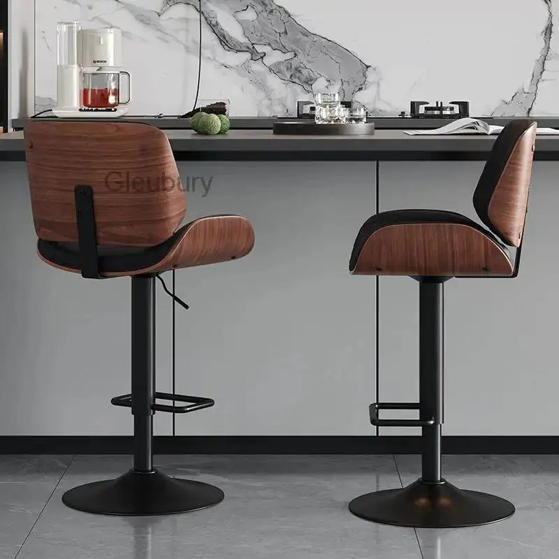 

Style Bar Stool Chair Back Italian Faux Leather Sturdy French Bar Stool Chair Cheap Nordic Sedia Design High End Furniture