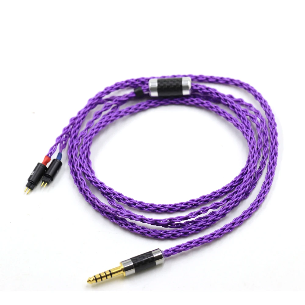 Cavo auricolare placcato argento 99% a 8 Core per 0.78mm 2pin BA W4r UM3X UM3RC JH13