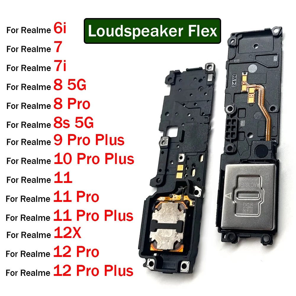 

Новый нижний громкий динамик, звуковой зуммер, звонок, гибкий для Oppo A92 A93S 5G для Realme 6i 7 8 8s 9 10 11 12X 12 Pro Plus