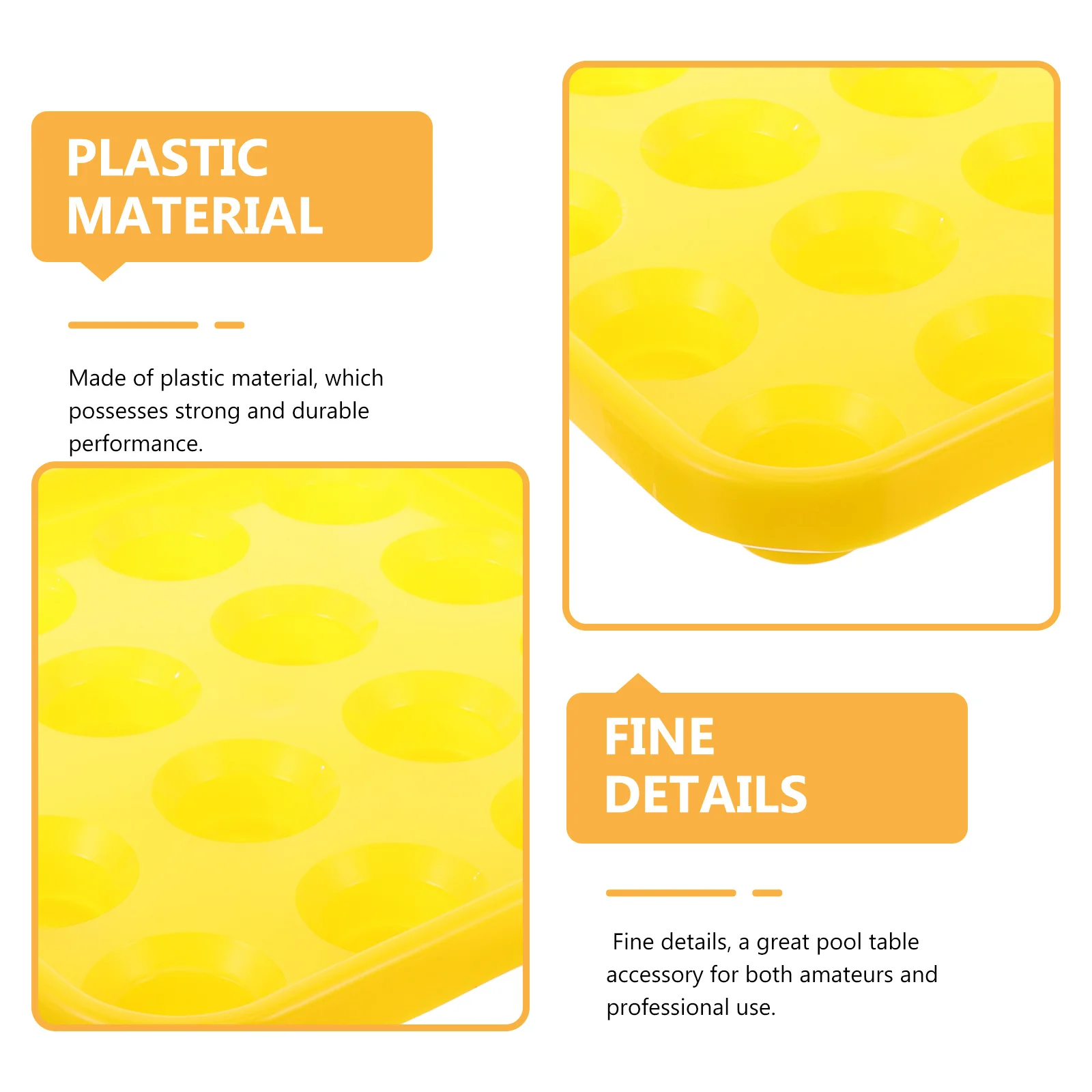 

16 шаров, поднос для снукерного шара, пластиковый прочный держатель для бильярдного шара для бассейна, поднос для хранения стола, прозрачные контейнеры для организации