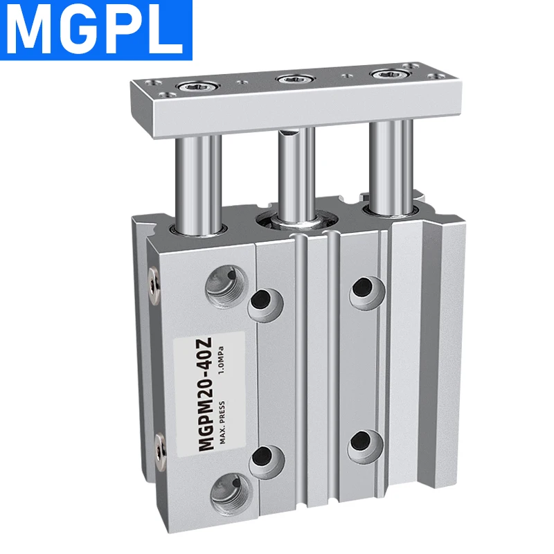 High Quality MGPL12 MGPL16 MGPL20 MGPL25  Compact Guide Pneumatic Air Cylinder Piston Stroke 10/20/30/40/50/75/100/125/150/200MM